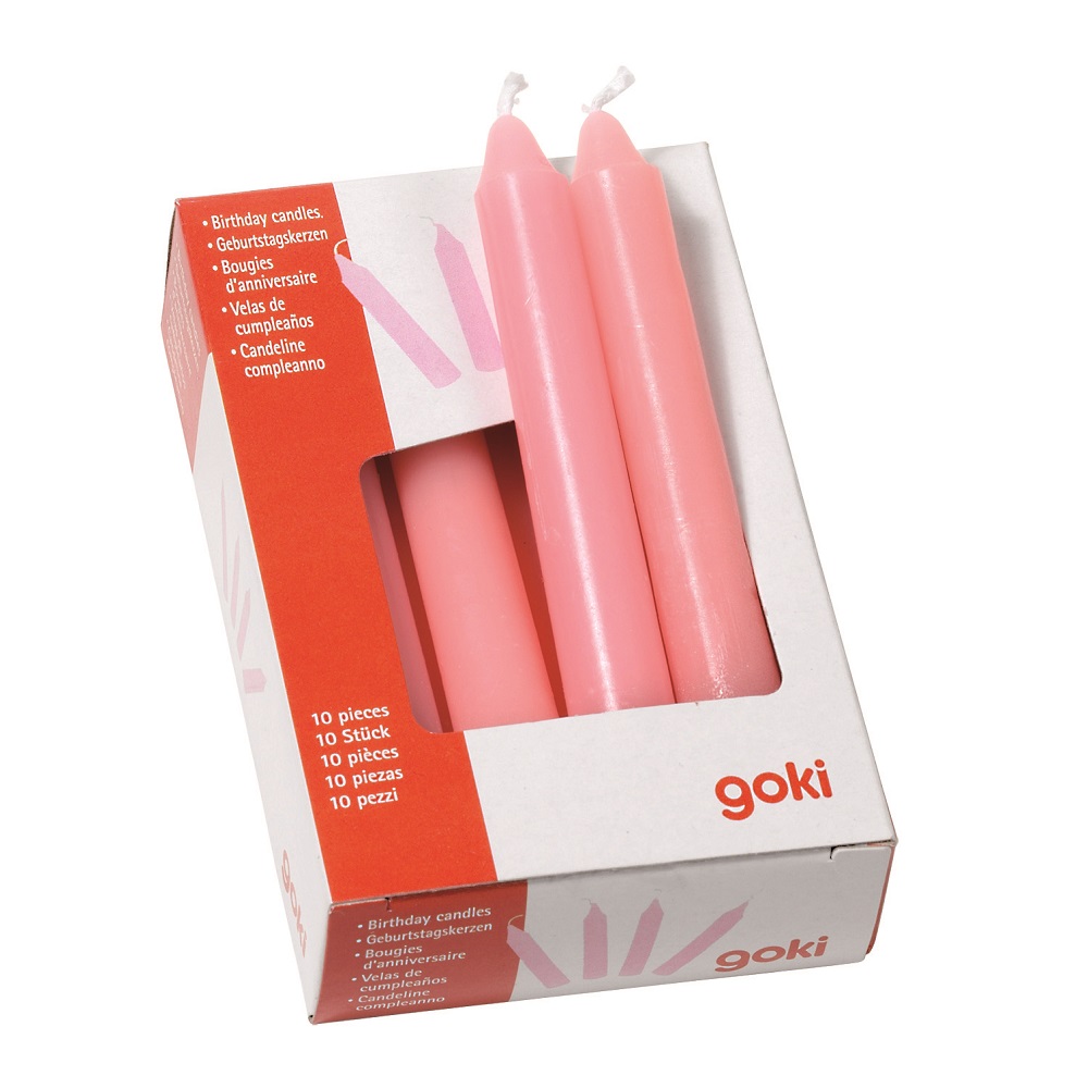 Geburtstagskerzen für Geburtstagszug - rosa