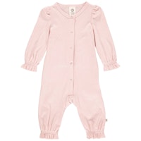 Zarter Pointelle Rüschenstrampler