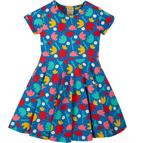 Flatter Sommerkleid Regenbogen