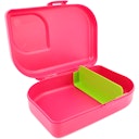 Vorschaubild Brotdose mit flexiblem Trennsteg pink - 18,5 x 12,5 x 5 cm