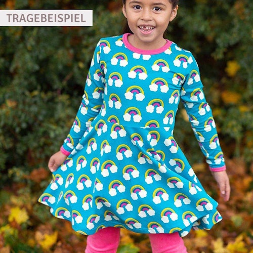 Langarm Flatterkleid Weihnachtself