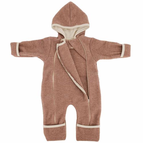 Overall iobio Fleece langarm Schurwolle Uni