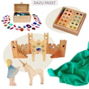 Vorschaubild Spieltuch Seide dunkelgrün mittel 89 x 89 cm