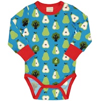 Langarm Body breite Bündchen mit Alloverprint 