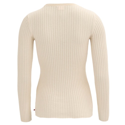 Taillierter Damen Rippstrickpullover