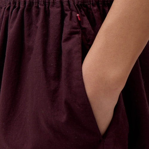 Midi-Rock Damen salbei-grün