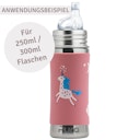 Vorschaubild Pura kiki Silikonhülle mit Griff Sportflaschen – grün