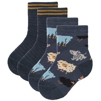 Frotteesöckchen blau Doppelpack