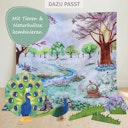 Vorschaubild Pfau mit Rad Holzfigur 8 cm