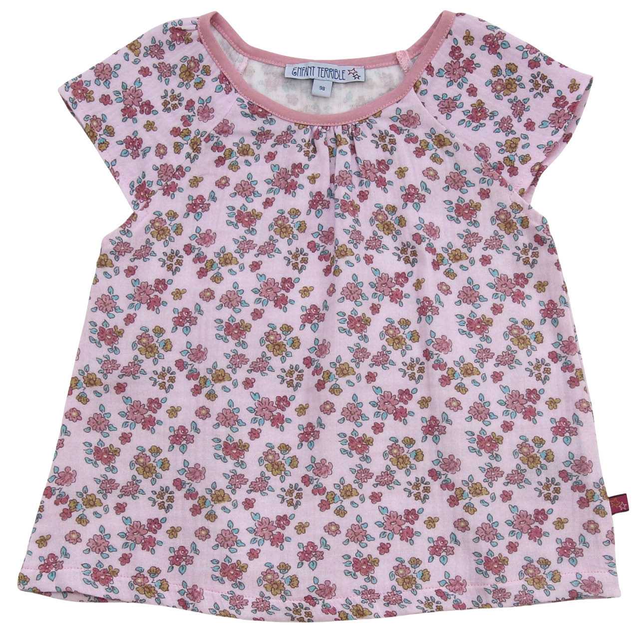 Musselin Shirt kurzarm