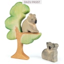 Vorschaubild Koala sitzend Holzfigur 5 cm hoch