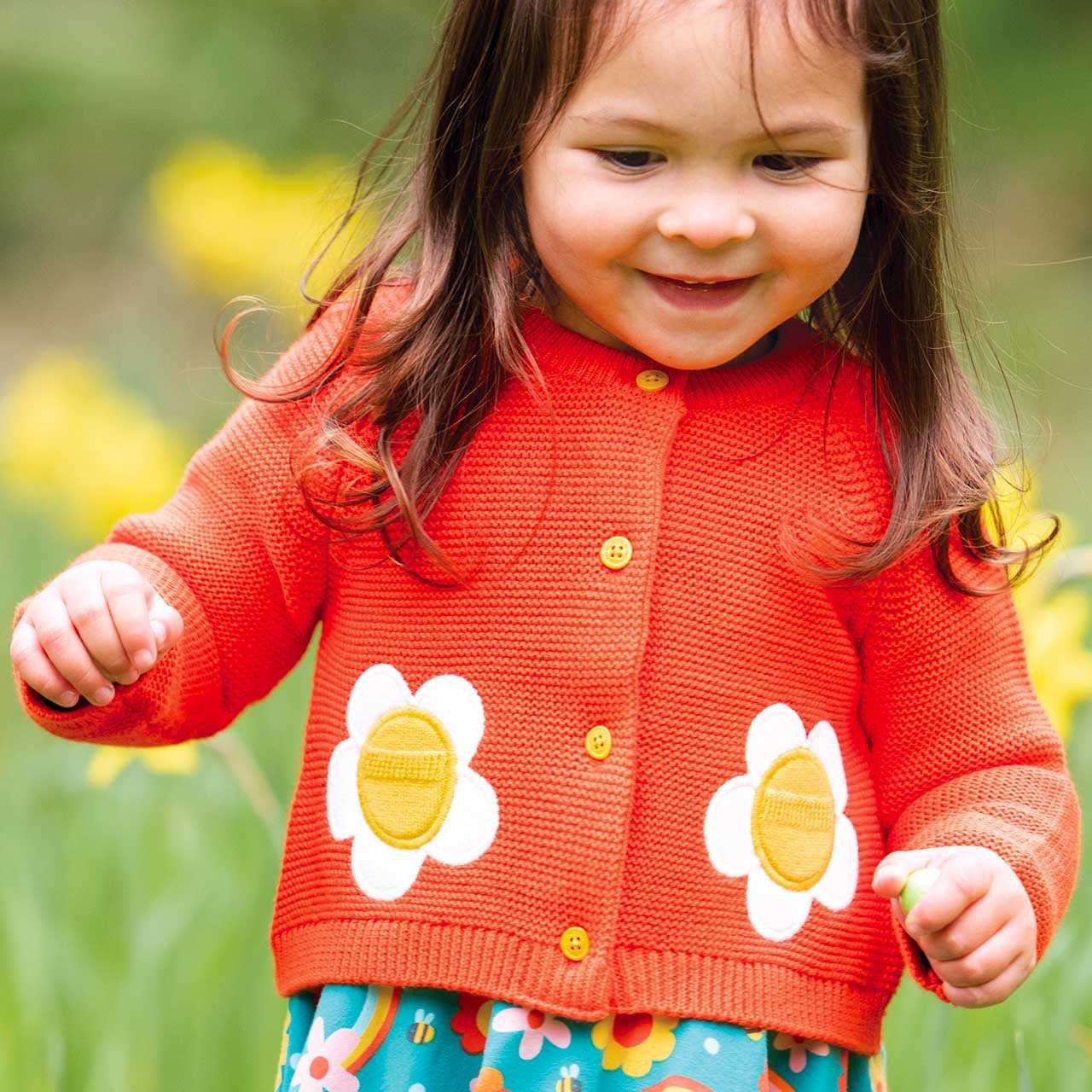 Strickjacke Gänseblümchen
