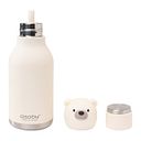 Vorschaubild Bestie Bottle Edelstahltrinkflasche mit Trinkhalm Eisbär 460 ml