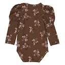 Vorschaubild Langarmbody Puffärmel Blumenprint