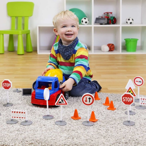 Verkehrszeichen Set 17-Teilig