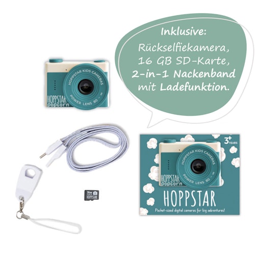 Kinder Kamera Popcorn blau ab 3 Jahren
