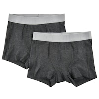 Boxershorts Doppelpack uni aus super weicher Bambus-Viskose