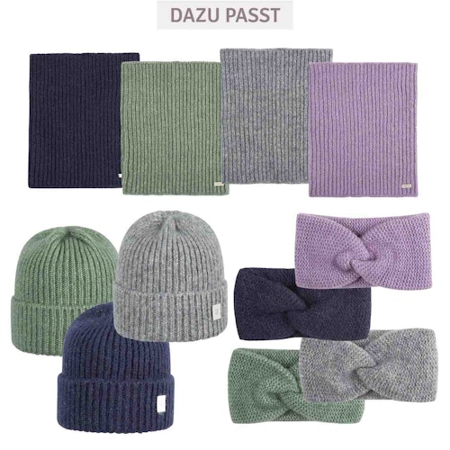 Damen Loop Baby Alpaka Merinowolle Mix grün