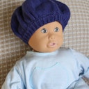 Vorschaubild Weichkörperpuppe Naturkautschuk-Bio-Baumwolle 33 cm blau