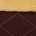 Vorschaubild Natura Kinderwagenfußsack Lammfell braun