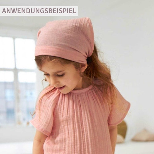 Großes Dreiecktuch Musselin khaki