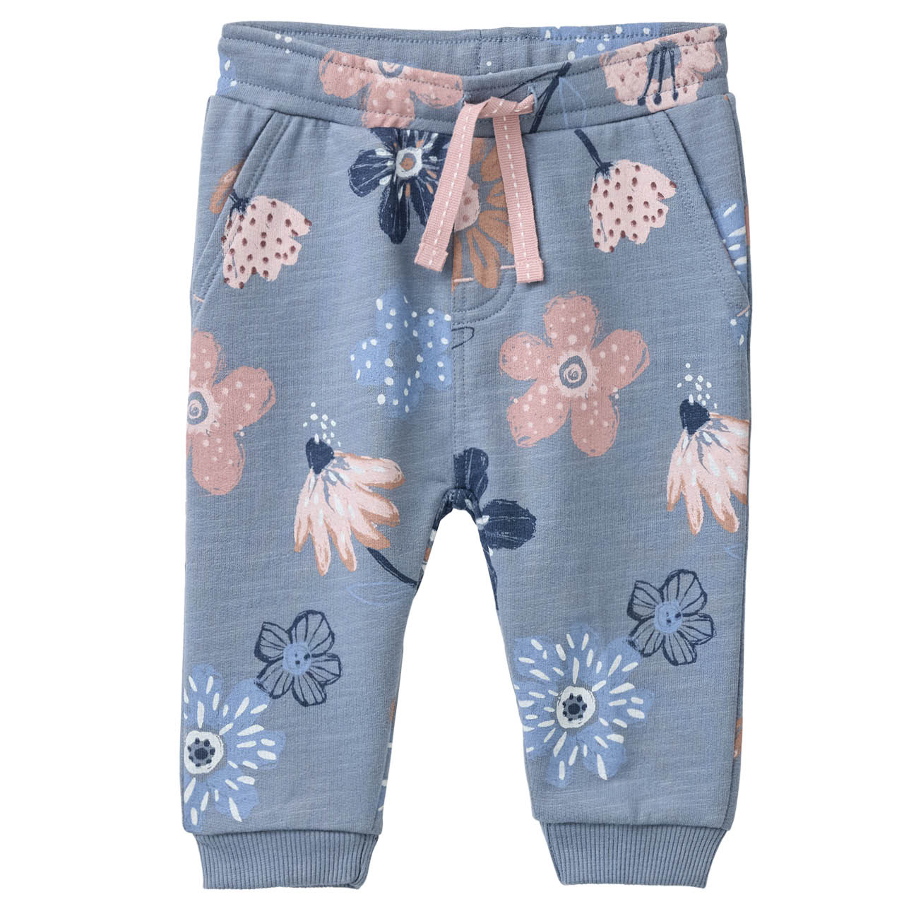 Weiche Sweathose große Blumen