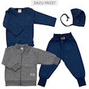 Vorschaubild Babyjacke Wolle Seide mit Bündchen