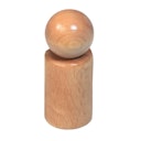 Vorschaubild Micro Car grün mit Holzfigur 11 cm