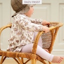 Vorschaubild Stufenkleid langarm Blümchen