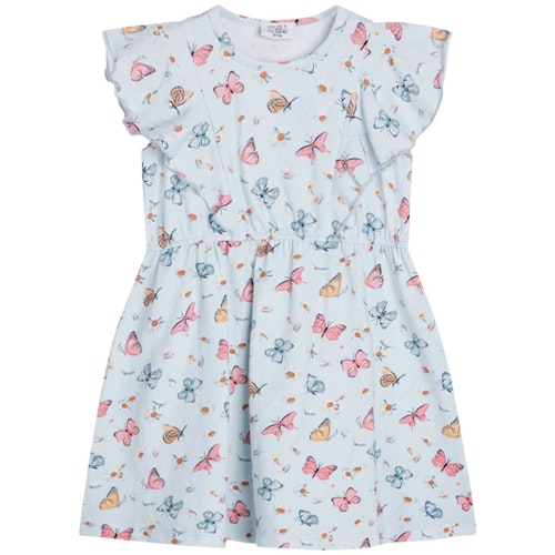 Sommer Kleid Rüschen Schmetterlinge