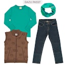 Vorschaubild Sweat Schlauchschal im Mono Design