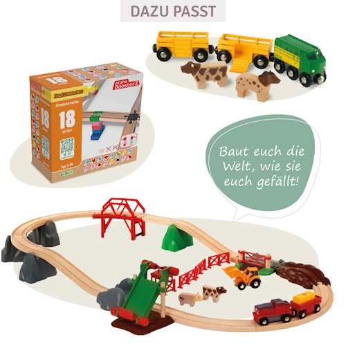 Bauernhof Zug Set 5 Teile ab 3 Jahren