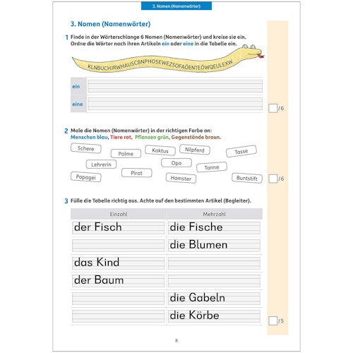 Deutsch Übungsheft Lernzielkontrollen 2. Klasse