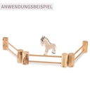 Vorschaubild Weidezaun aus Massivholz und Rinde 3 Stück
