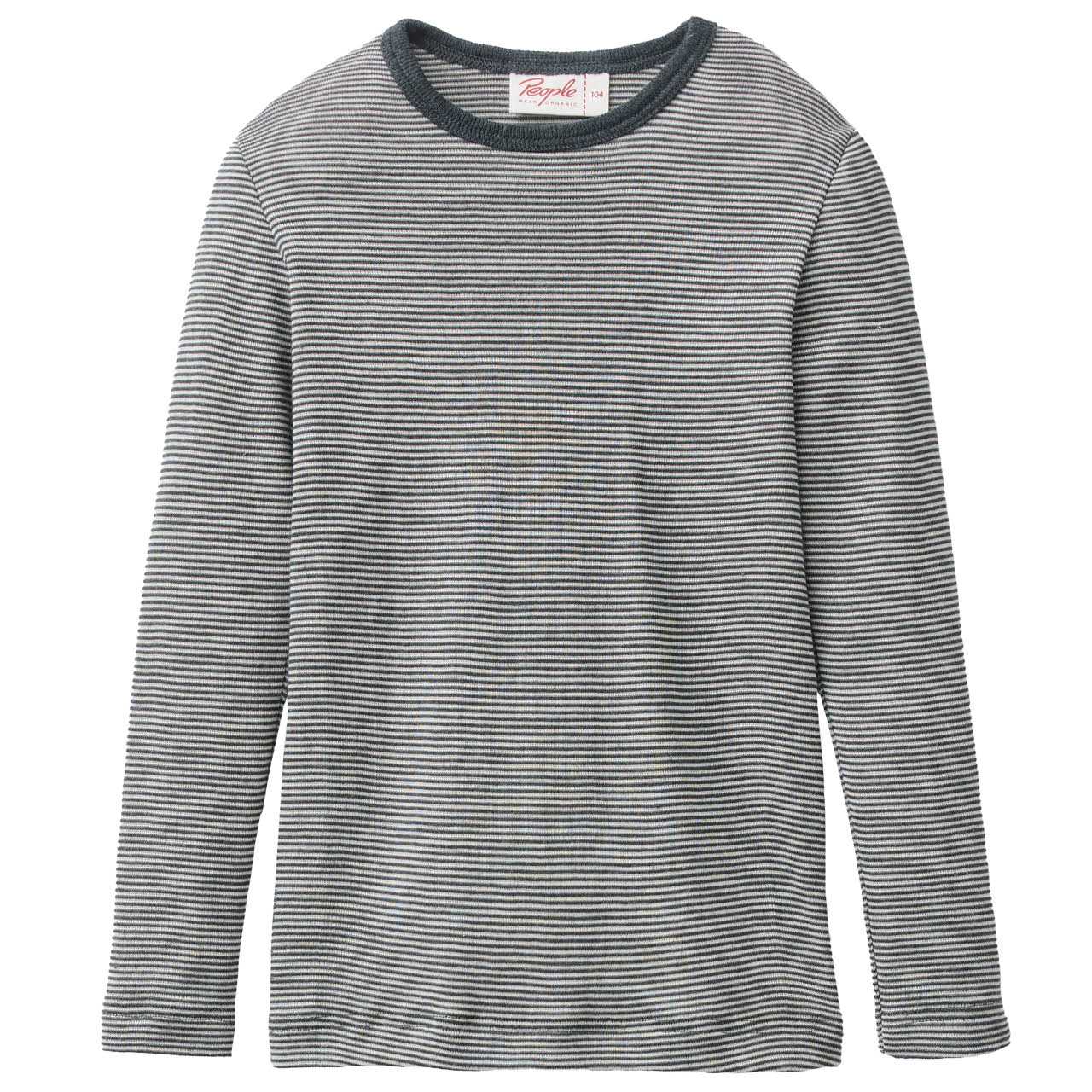 Langarmshirt Wolle Seide