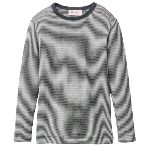 Langarmshirt Wolle Seide