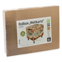 Vorschaubild Rollbox mit Deckel Weltkarte 40,5 x 45,5 x 33 cm