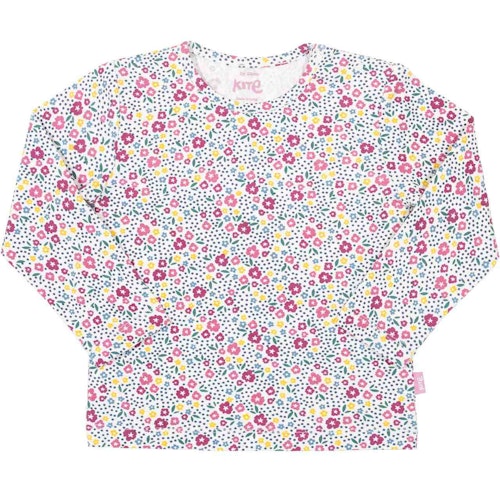 Langarmshirt Blumen-Muster