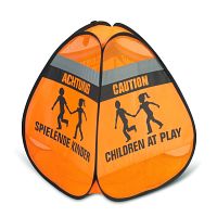 3D-Straßenwarnschild "Spielende Kinder"
