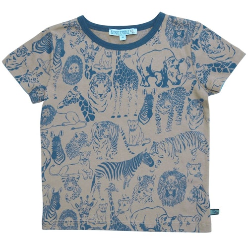 Tiger Alloverdruck Shirt kurzarm