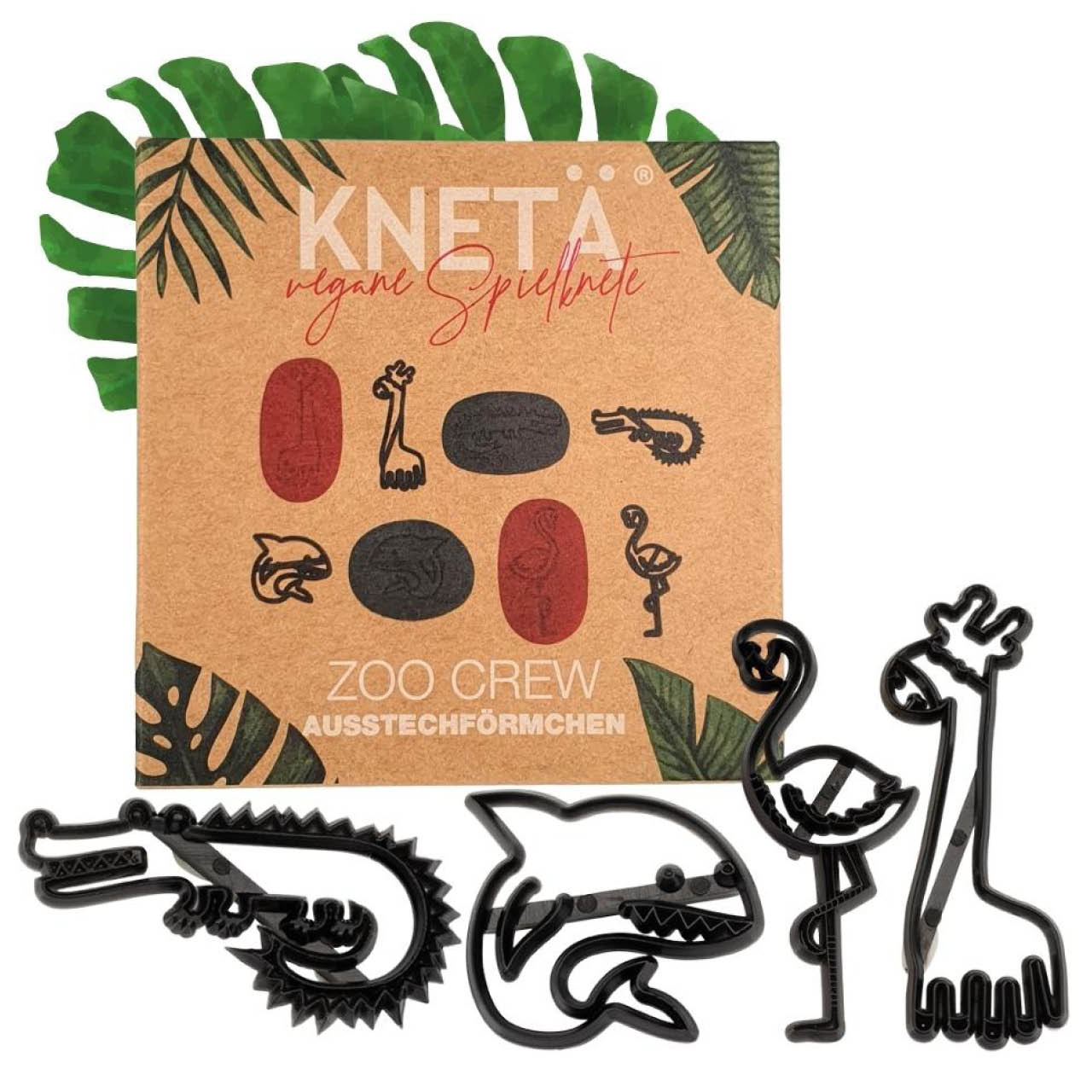 Ausstechförmchen Knete Zootiere