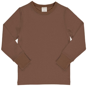 Jersey Langarmshirt braun