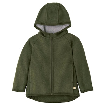 Walkjacke mit Reissverschluss oliv