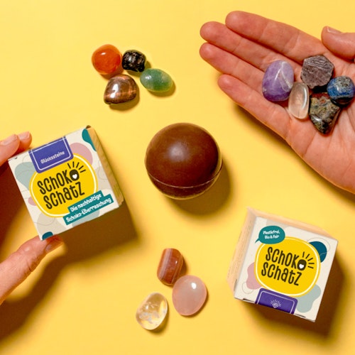 SchokoSchatz Vollmilch – Glücksstein Überraschung