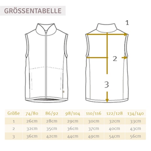 Walk-Weste Zipper