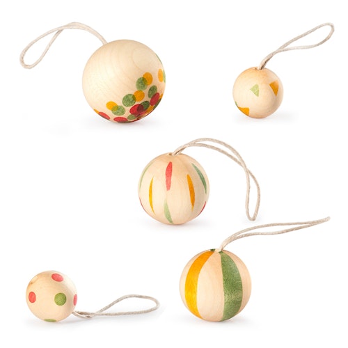 Holz Ornamente Weihnachtsbaumschmuck Wonder Balls