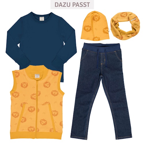 Lässige Denim Hose mit Kordelzug