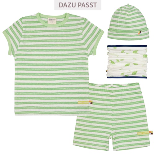 Leichtes Leinen Shirt kurzarm Streifen