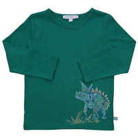 Langarmshirt Dinosaurier-Stickerei