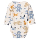 Vorschaubild Bequemer Wickelbody langarm Savannentiere